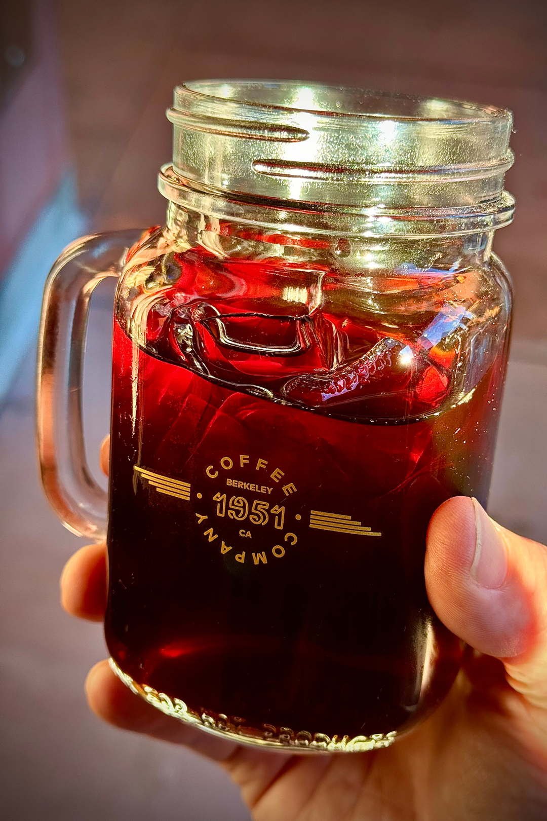 1951 Coffee Iced Glass Jar