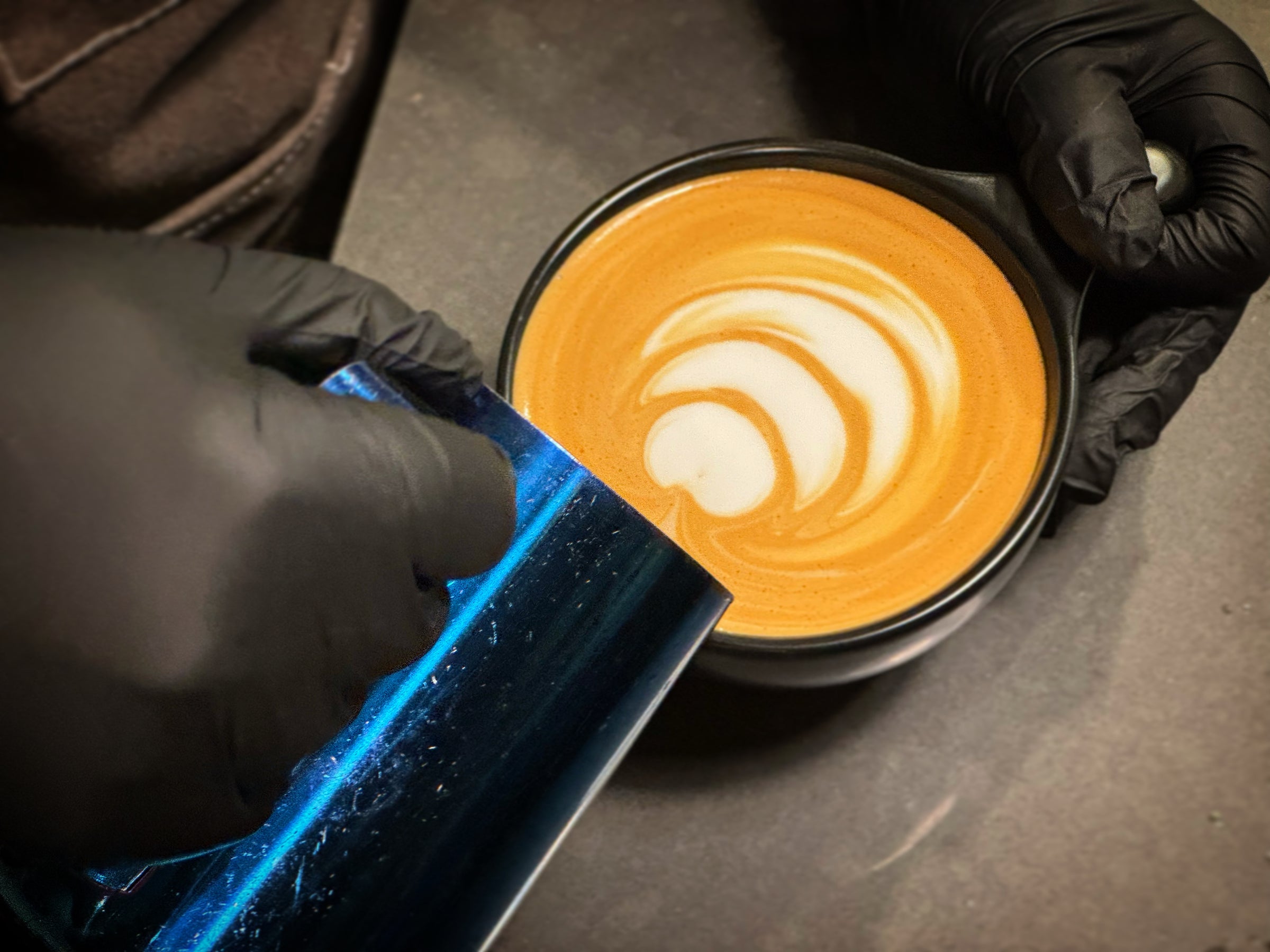Pouring a Latte